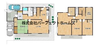 東香里南町戸建て　賃貸の物件間取画像